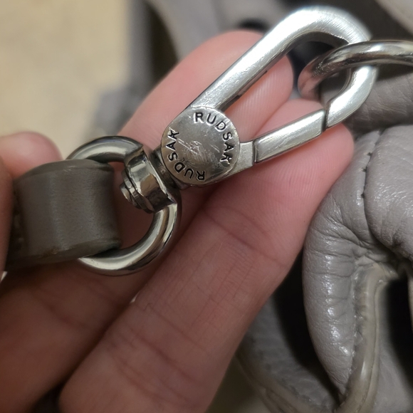Rudsak ($445) Pamela Grey Pebble Leather Crossbody - Picture 10 of 15